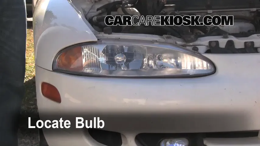 1996 Mitsubishi Eclipse RS 2.0L 4 Cyl. Lights Headlight (replace bulb)